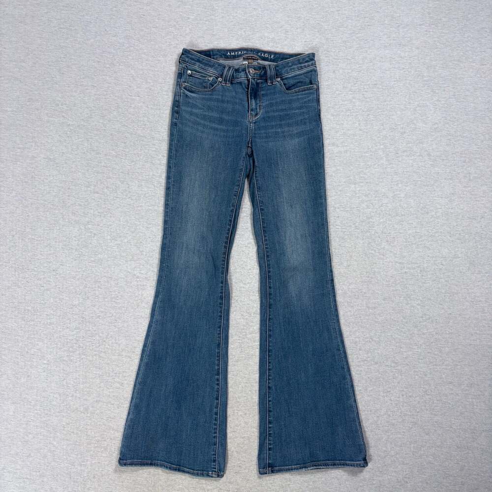 American Eagle Next Level Stretch High-Rise Flare Jeans Size 2 Long